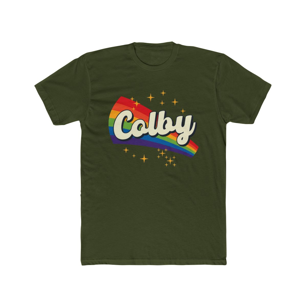 Colby // Rainbow In Space Vintage Style T Shirt | Colby Acuff - alternate angle 4, merchandise