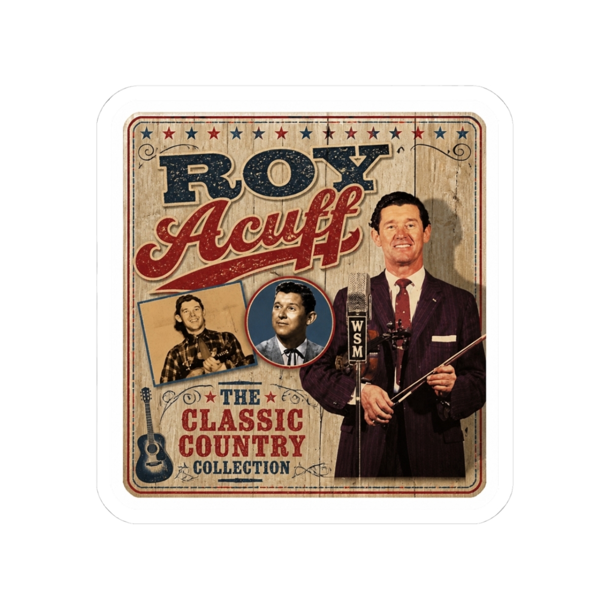 Roy Acuff - The Classic Country Collection Sticker | Colby Acuff - Official stickers merchandise