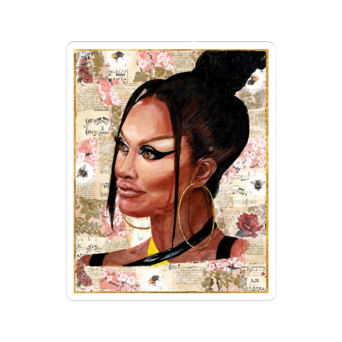 Sasha Colby Drag Queen Sticker | Colby Acuff - Official stickers merchandise