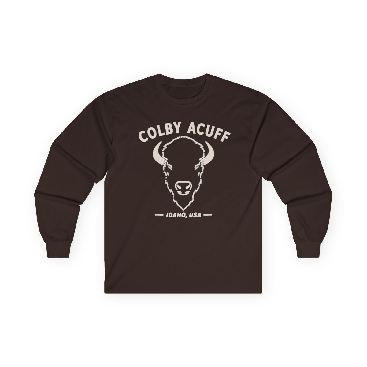 Colby Acuff Bison Idaho USA T-shirts, Long Sleeve, long sleeve, v-neck tee