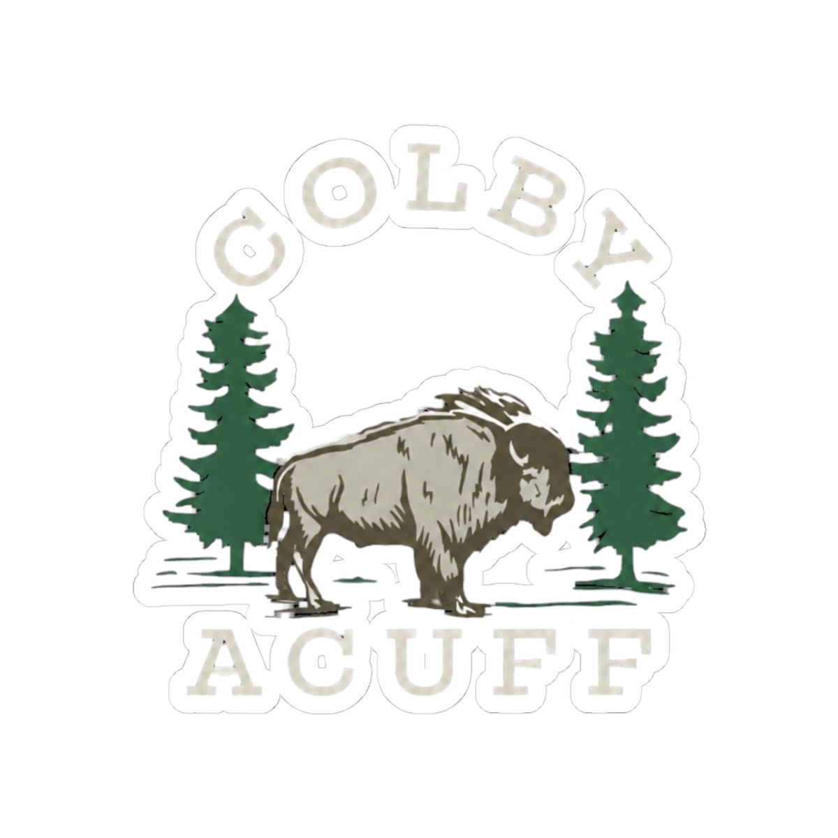 Colby Acuff Bison Sticker - Official stickers merchandise